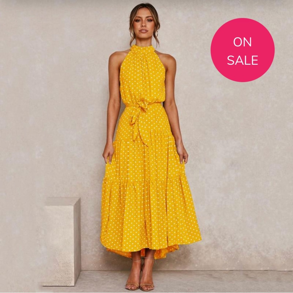 Women polka dot dress